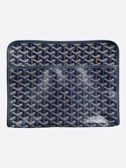 Goyard Navy Jouvence GM Toiletry Bag