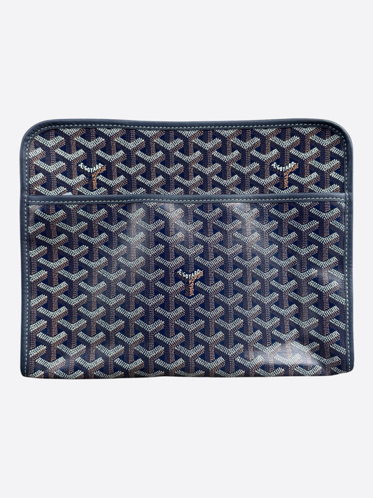 Goyard Navy Jouvence GM Toiletry Bag