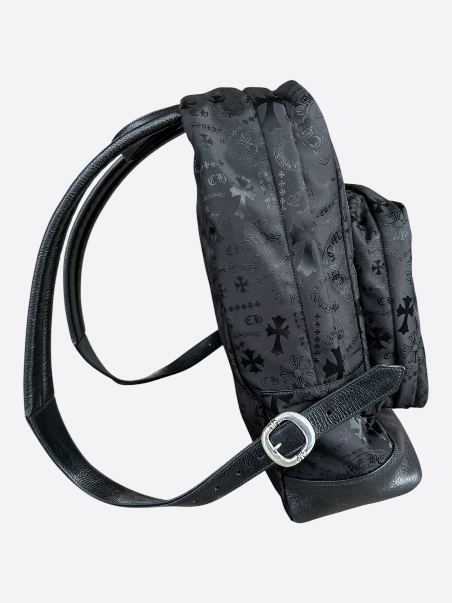 Chrome Hearts Black Stencil 7th Grade Nylon Backpack