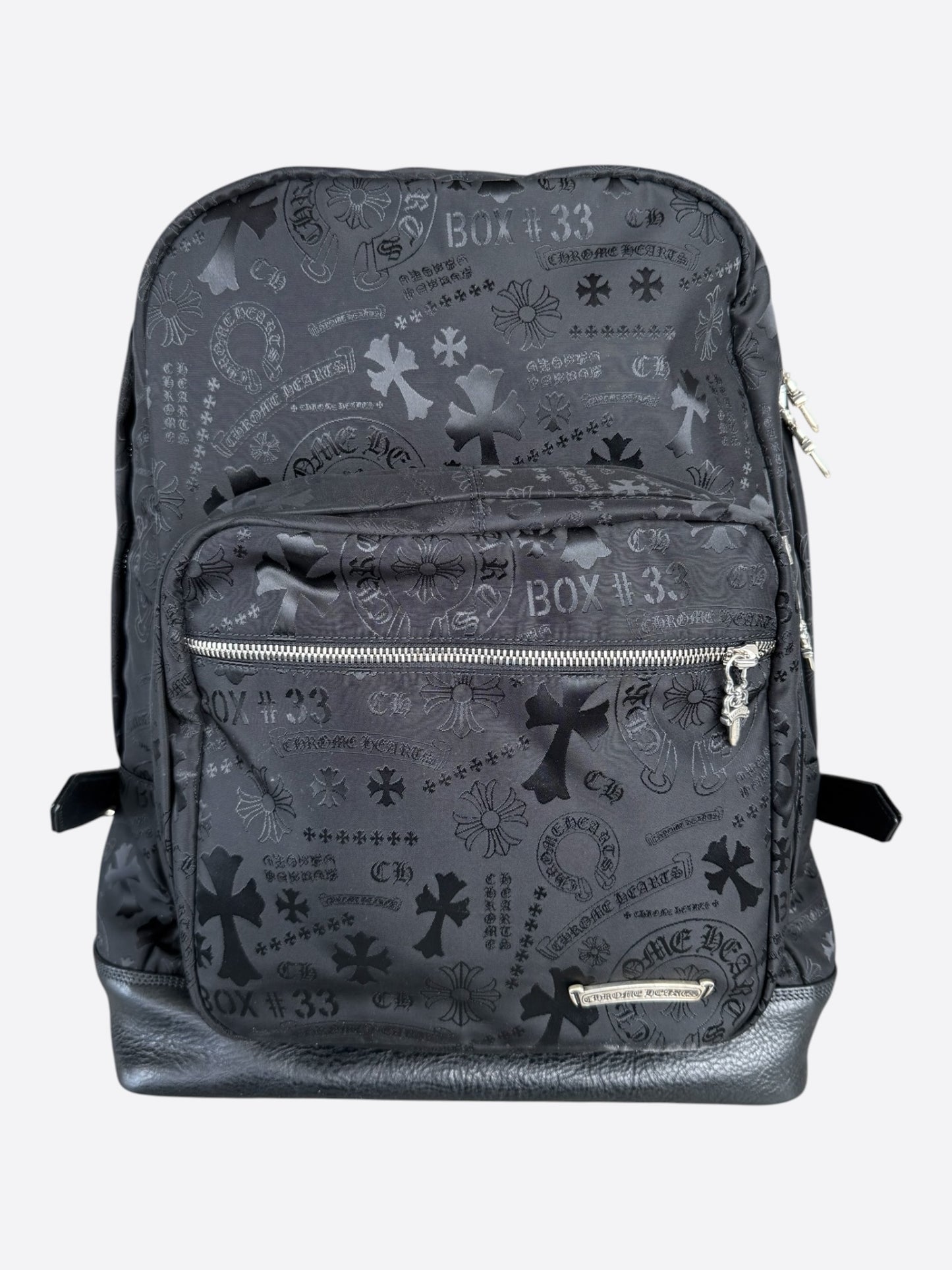 Chrome Hearts Black Stencil 7th Grade Nylon Backpack