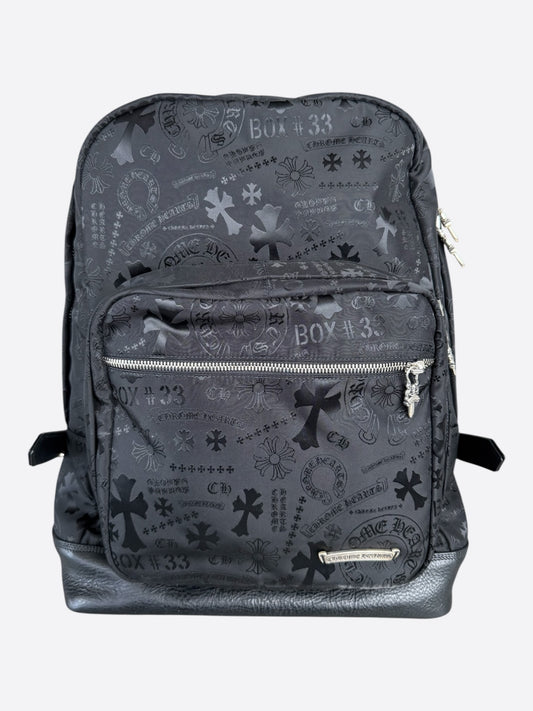 Chrome Hearts Black Stencil 7th Grade Nylon Backpack