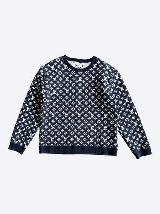 Louis Vuitton Navy Monogram Sweater