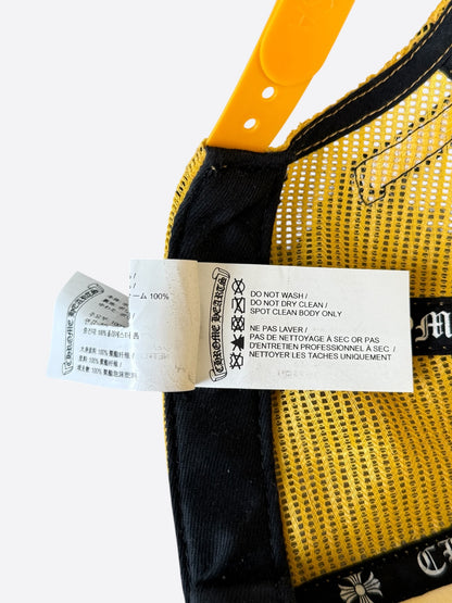 Chrome Hearts Yellow & White Multicolor Cross Trucker Hat