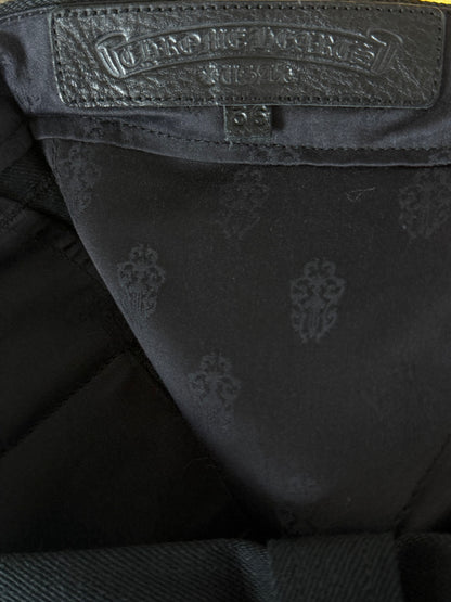 Chrome Hearts Black Street Sweeper Jeans