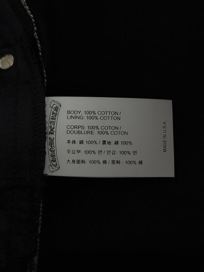 Chrome Hearts Black Fleur Knee Jeans