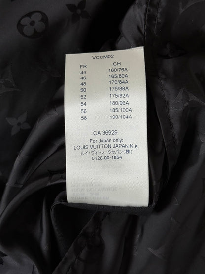 Louis Vuitton Black Monogram Reversible Leather Jacket