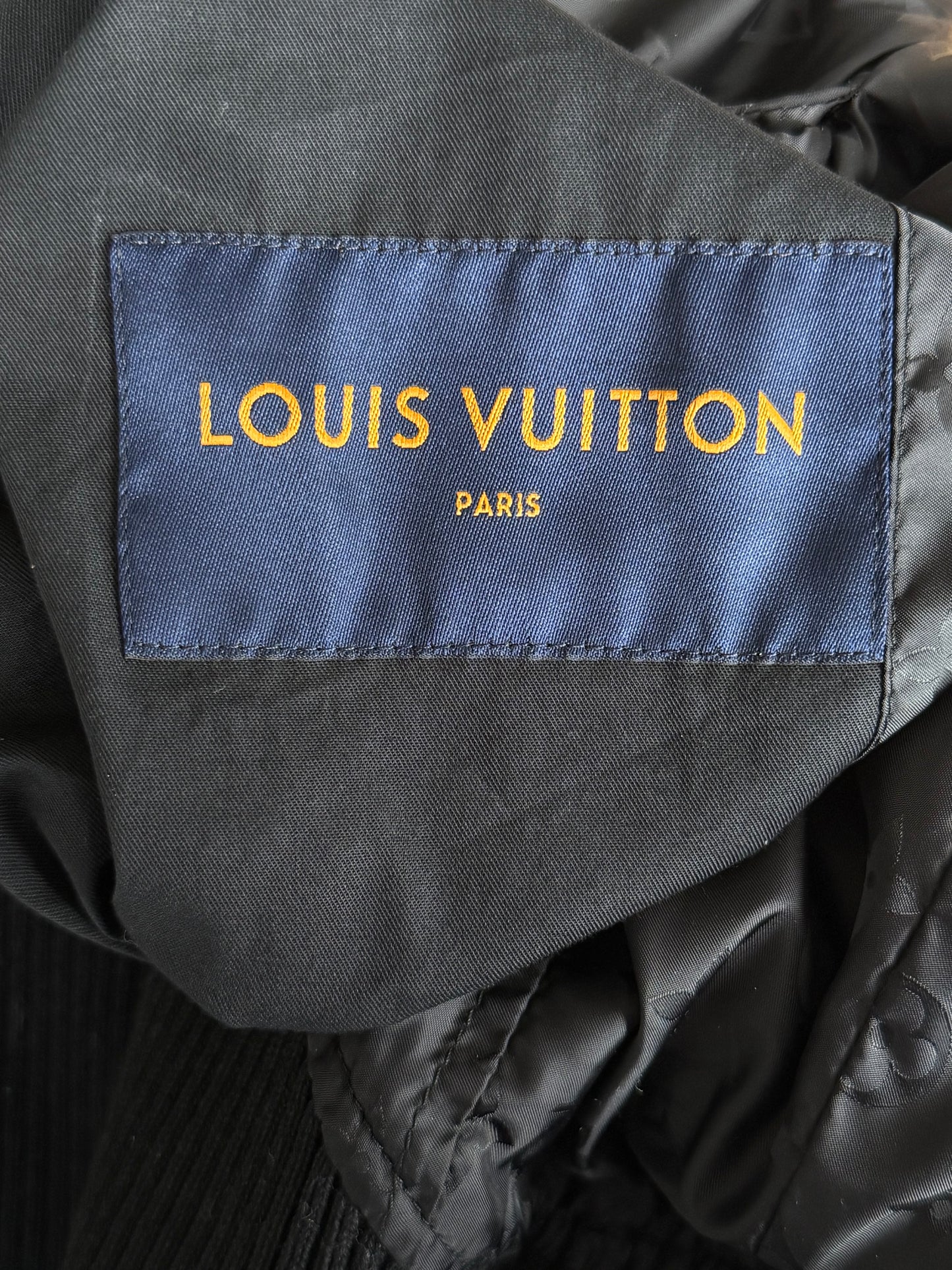 Louis Vuitton Black Monogram Reversible Leather Jacket
