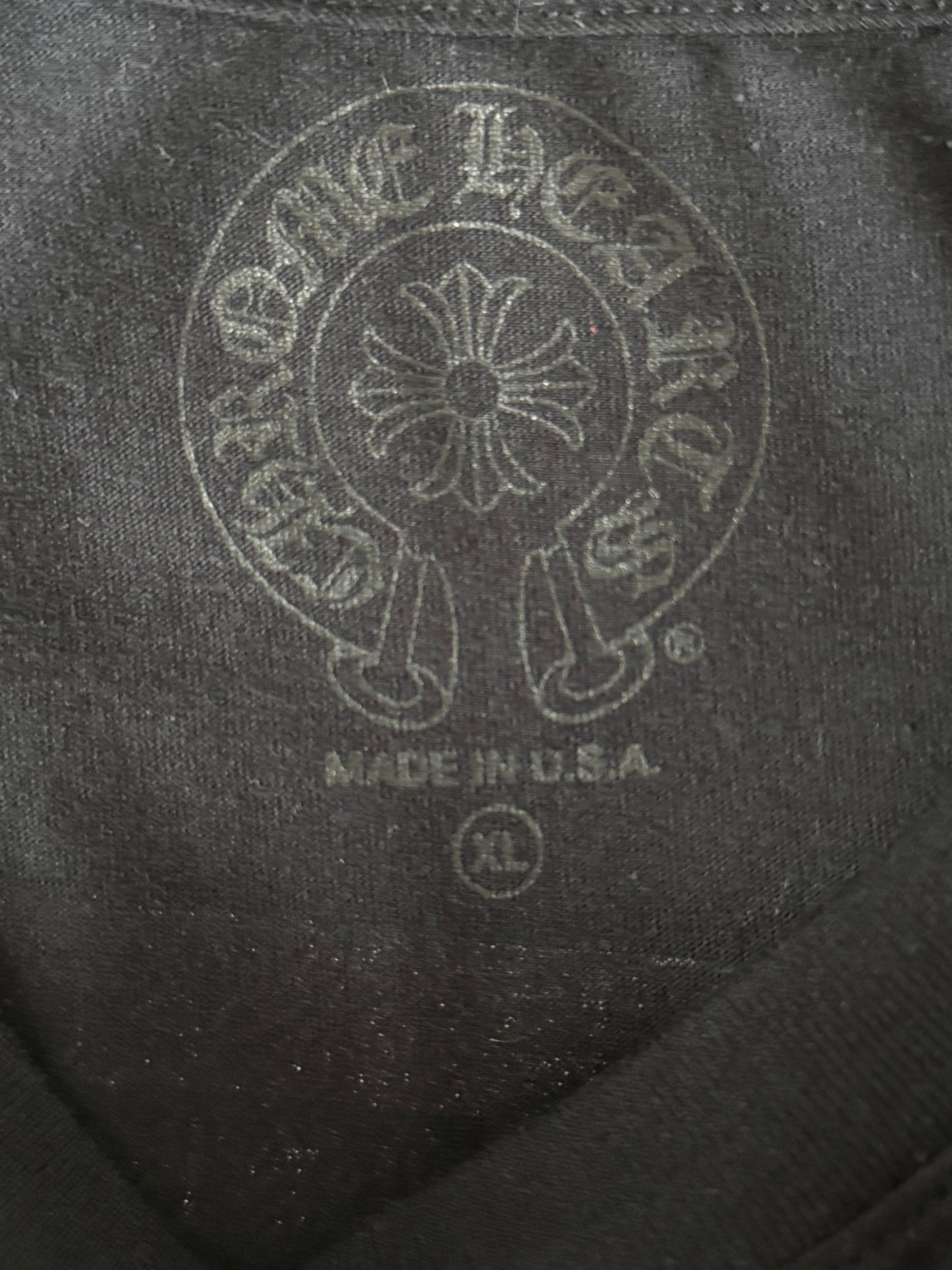 Chrome Hearts Black USA Flag Longsleeve T-Shirt