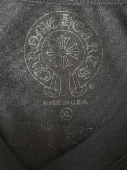 Chrome Hearts Black USA Flag Longsleeve T-Shirt