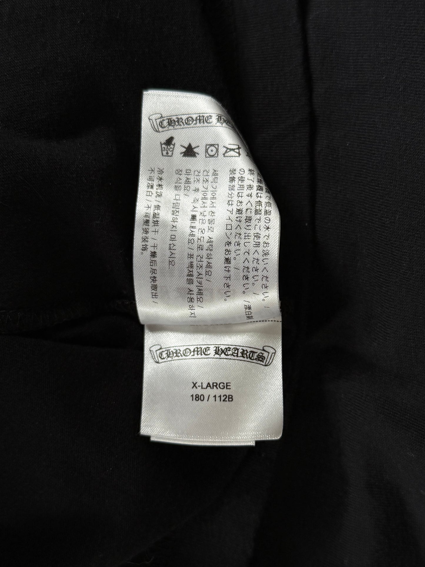Chrome Hearts Black USA Flag Longsleeve T-Shirt
