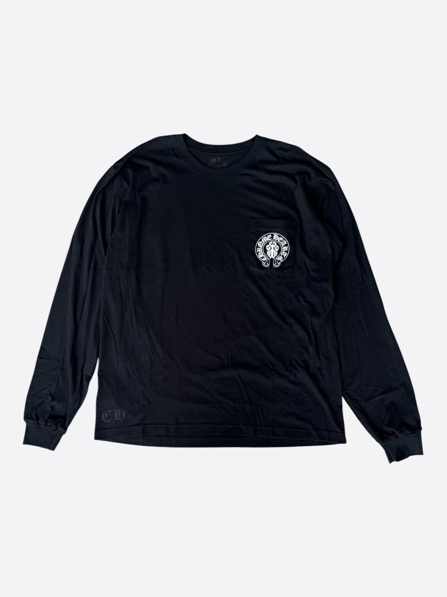 Chrome Hearts Black USA Flag Longsleeve T-Shirt