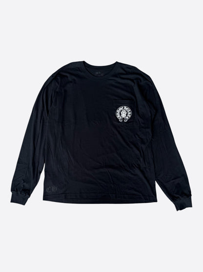 Chrome Hearts Black USA Flag Longsleeve T-Shirt