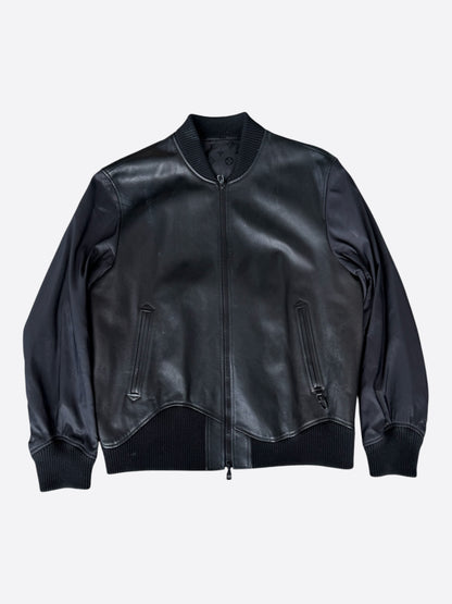 Louis Vuitton Black Monogram Reversible Leather Jacket