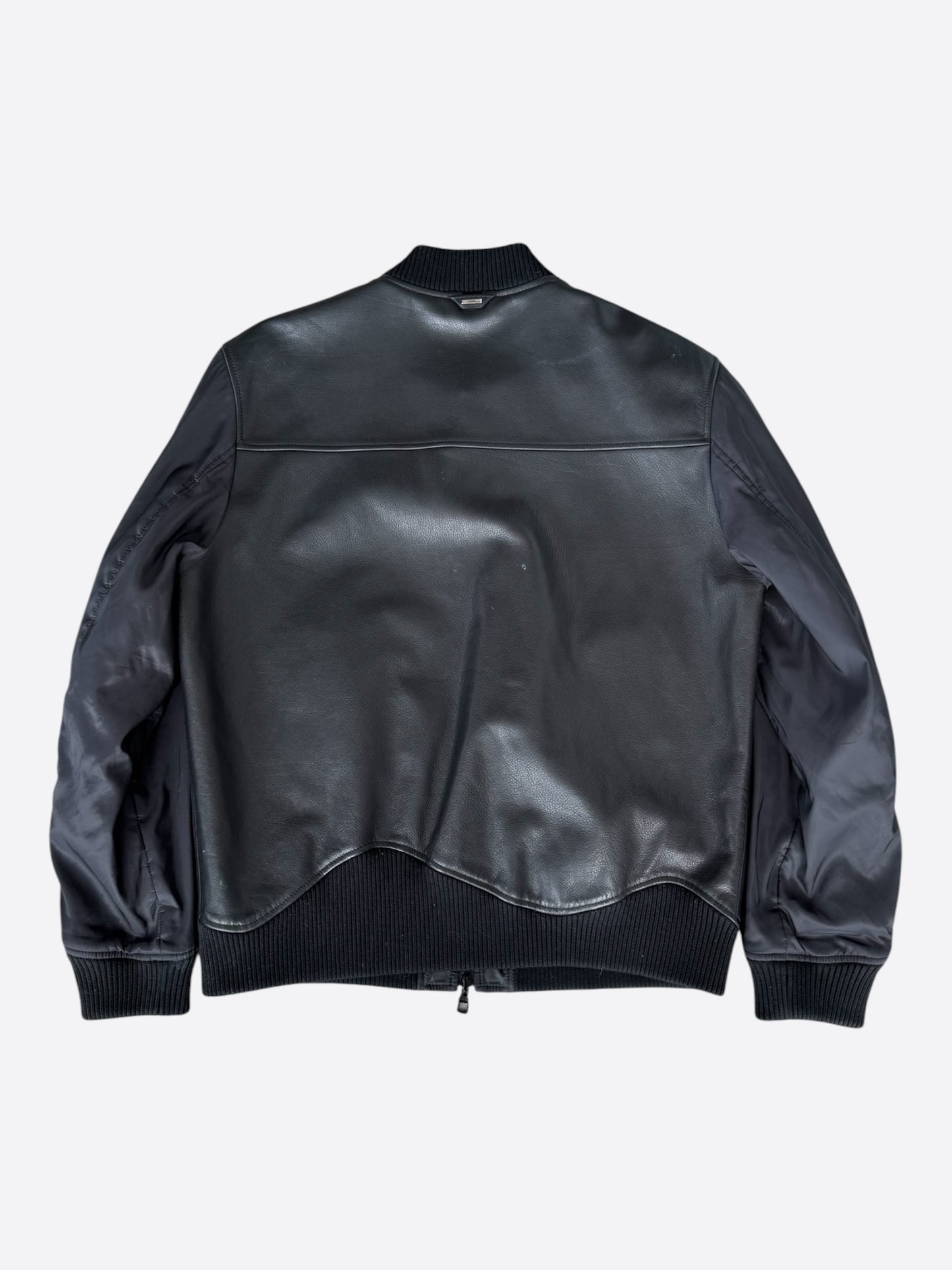Louis Vuitton Black Monogram Reversible Leather Jacket