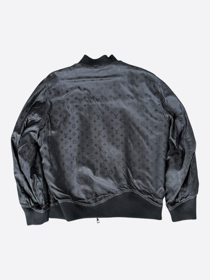 Louis Vuitton Black Monogram Reversible Leather Jacket
