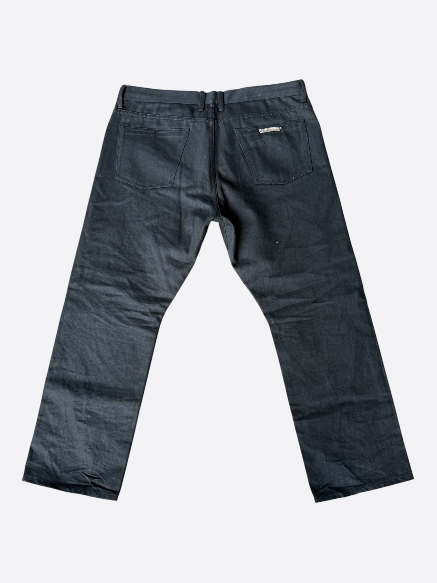 Chrome Hearts Black Fleur Knee Jeans