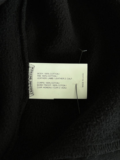Chrome Hearts Black Cross Patch Quarter Zip Sweater