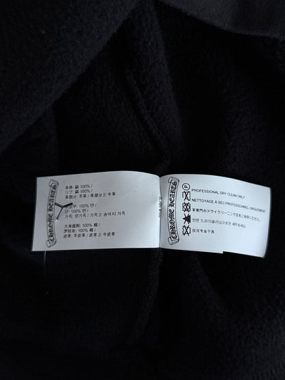 Chrome Hearts Black Cross Patch Quarter Zip Sweater