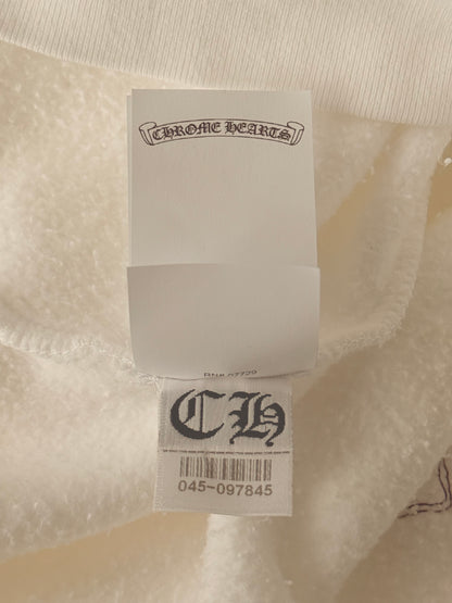Chrome Hearts Leopard Cross Patch Quarter Zip Sweater