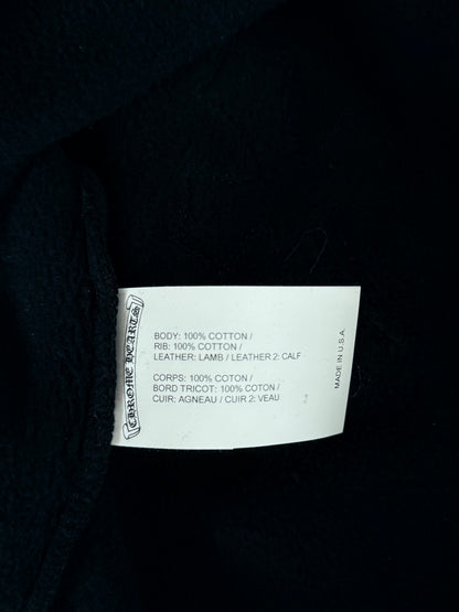 Chrome Hearts Black Cross Patch Quarter Zip Sweater