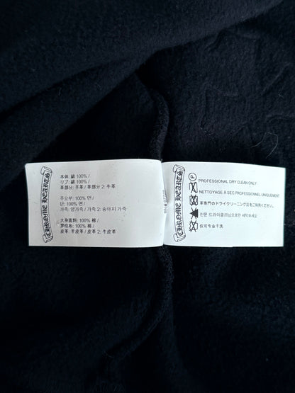 Chrome Hearts Black Cross Patch Quarter Zip Sweater