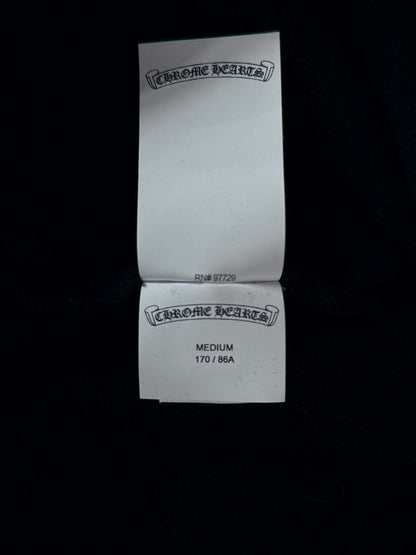 Chrome Hearts Black Cross Patch Quarter Zip Sweater