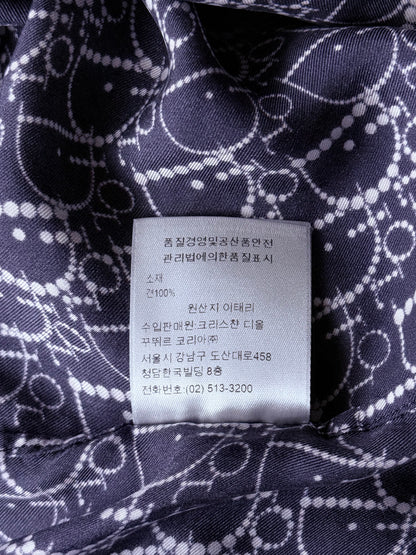 Dior Navy Pearl Oblique Button Up Shirt