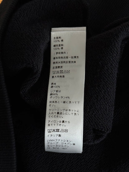 Celine Black & Silver Safety Pin Logo Hoodie