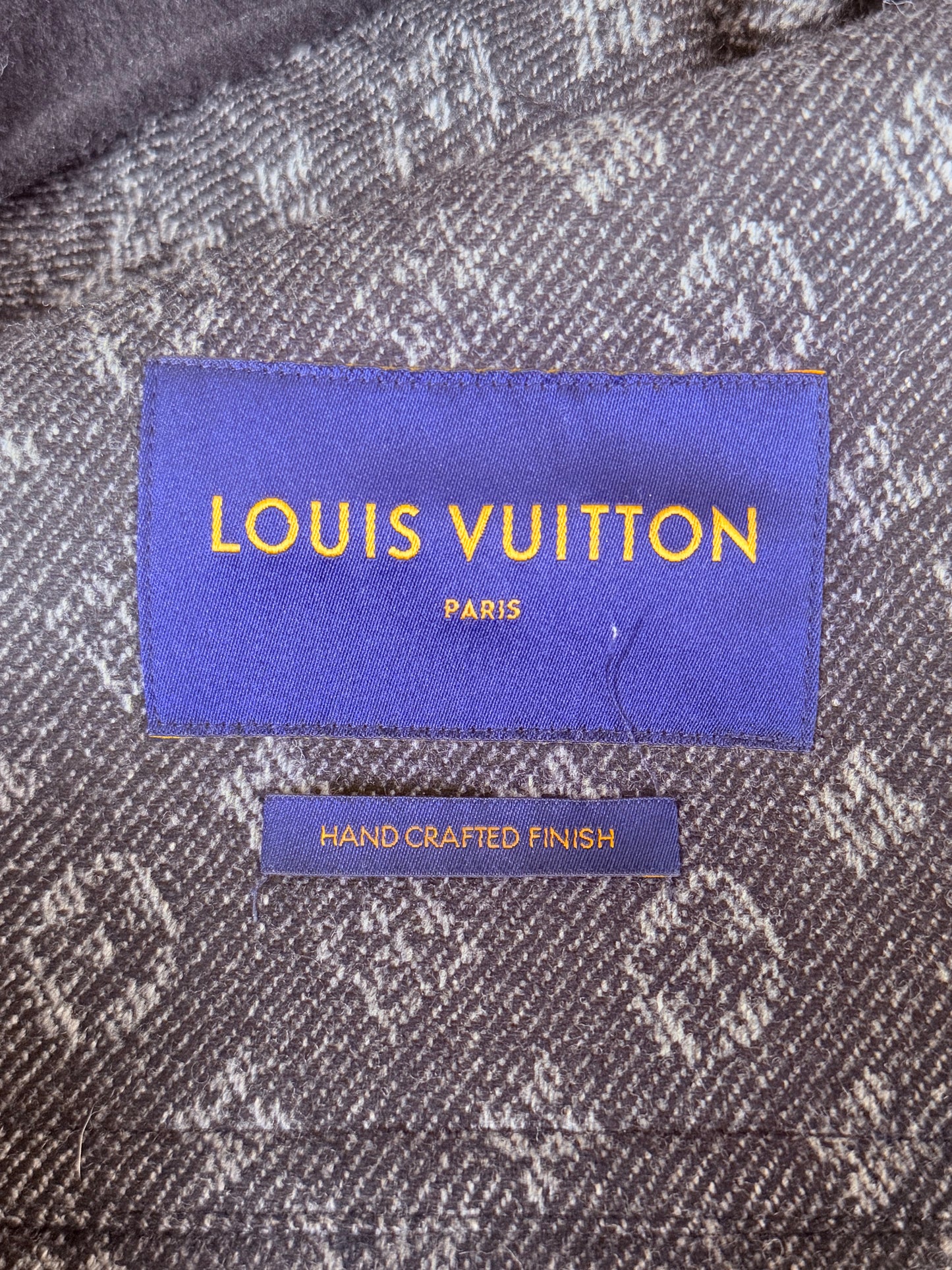Louis Vuitton Black Wool Peacoat