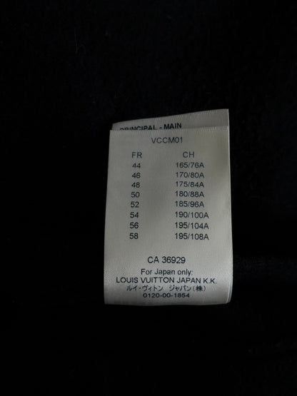 Louis Vuitton Black Wool Peacoat