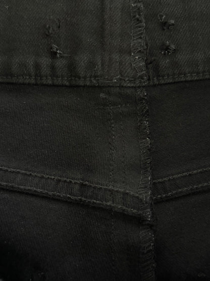 Amiri Black Snakeskin Patch MX1 Jeans
