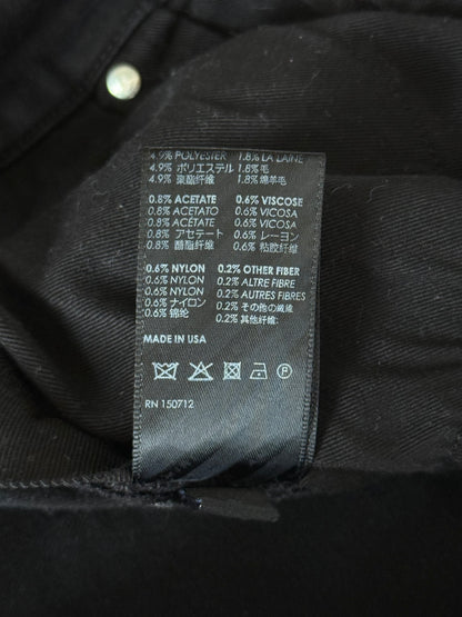 Amiri Aged Black Tweed Patch MX1 Jeans