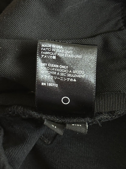 Amiri Aged Black Leather Patch MX1 Jeans