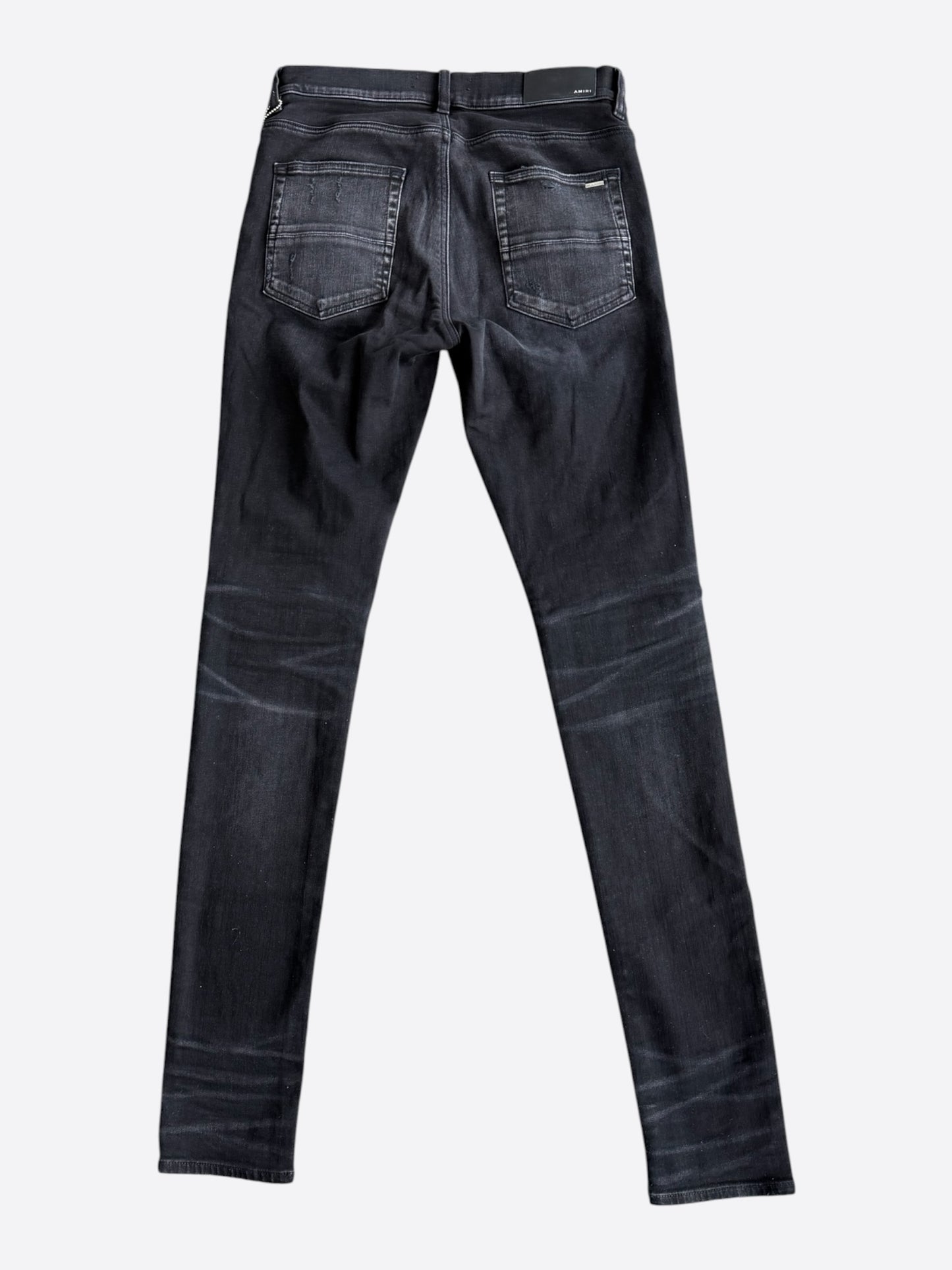 Amiri Aged Black Tweed Patch MX1 Jeans