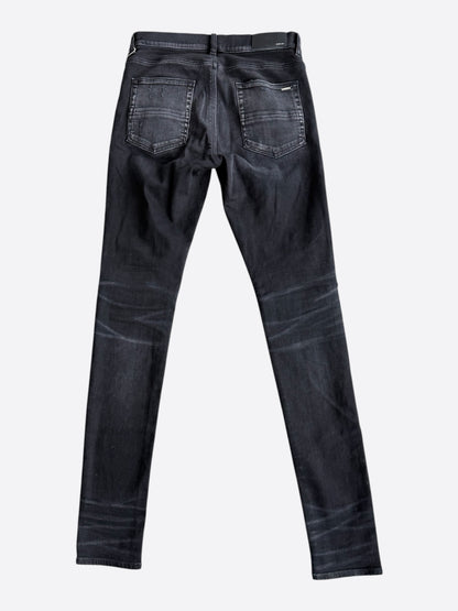Amiri Aged Black Tweed Patch MX1 Jeans