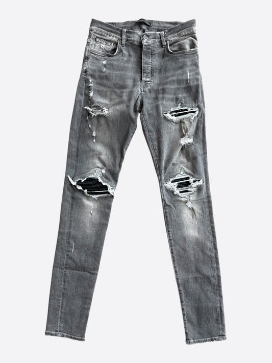 Amiri Storm Grey & Black Patch MX1 Jeans