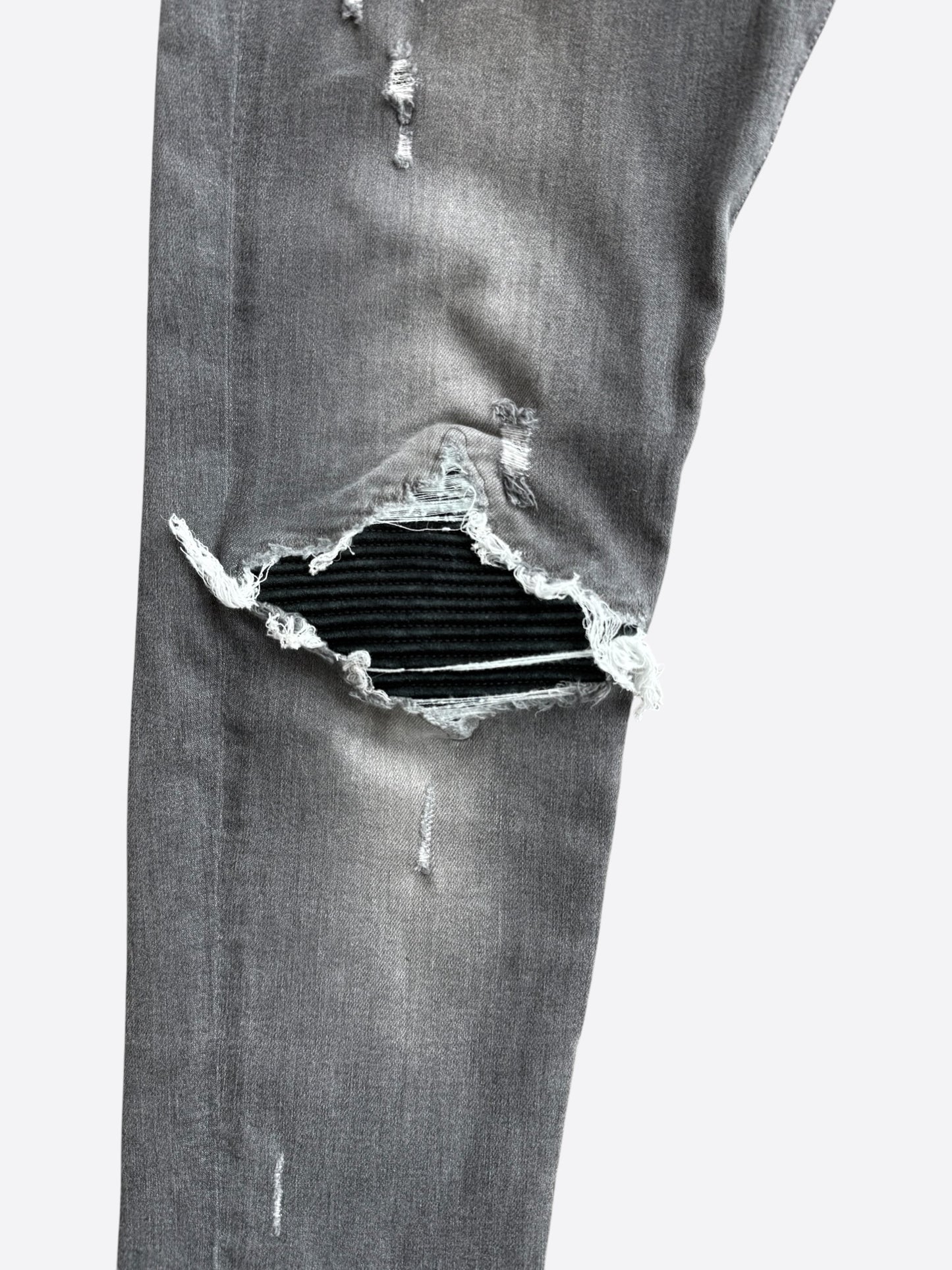 Amiri Storm Grey & Black Patch MX1 Jeans