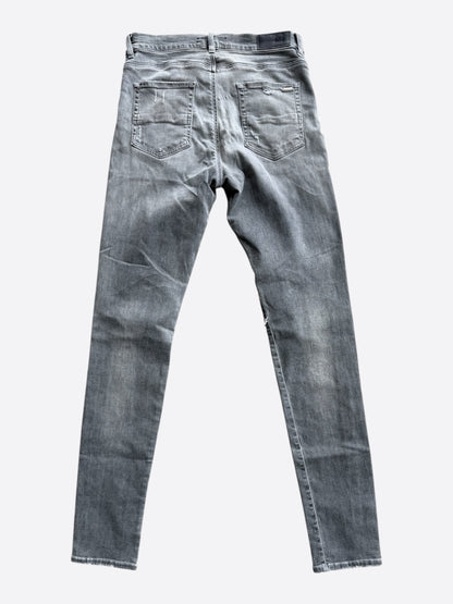 Amiri Storm Grey & Black Patch MX1 Jeans