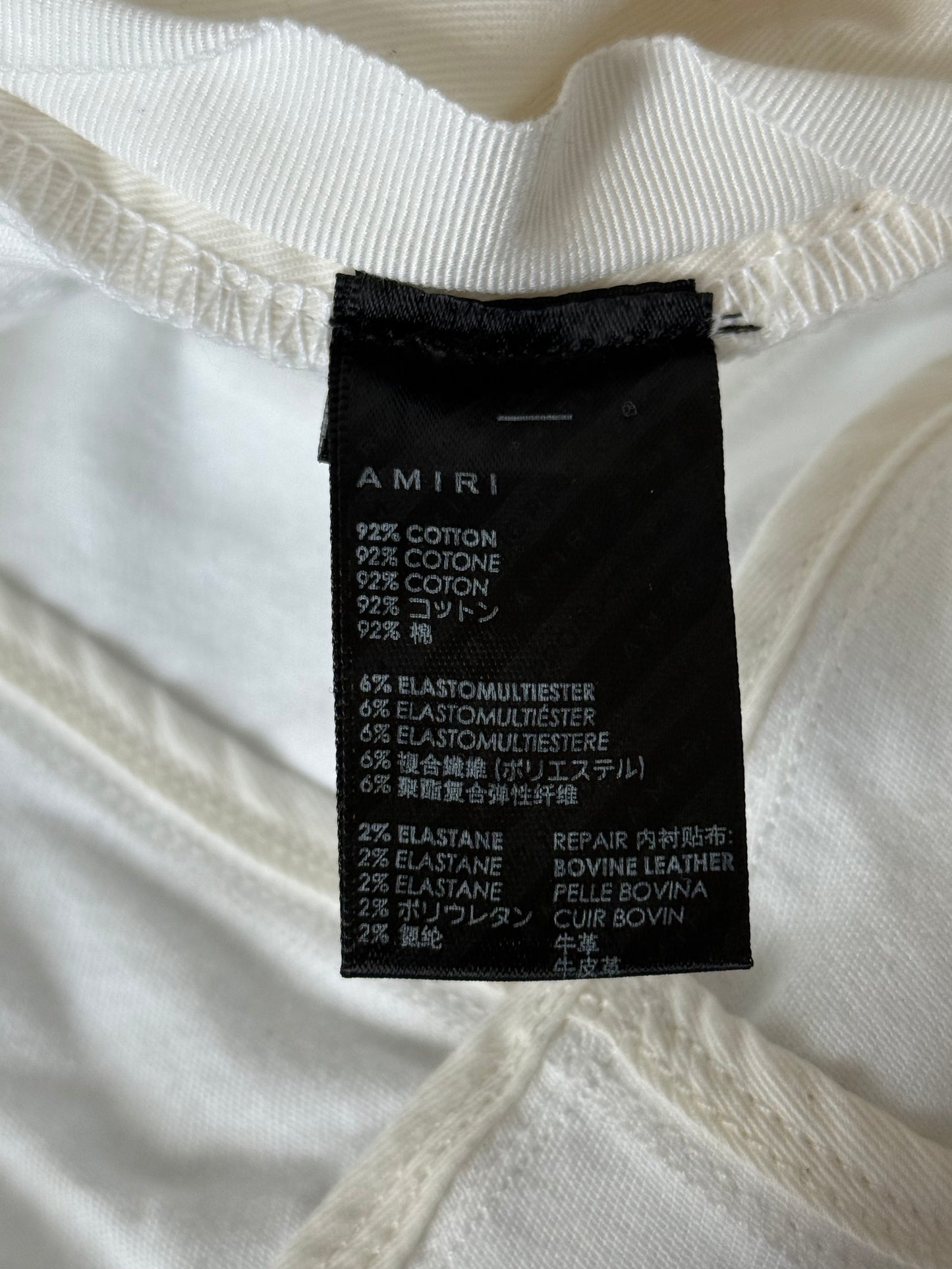 Amiri White Patch MX1 Jeans