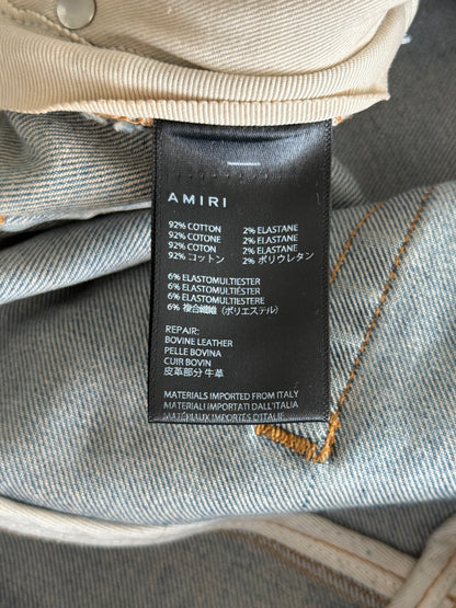 Amiri Clay Indigo & Black Patch MX1 Jeans