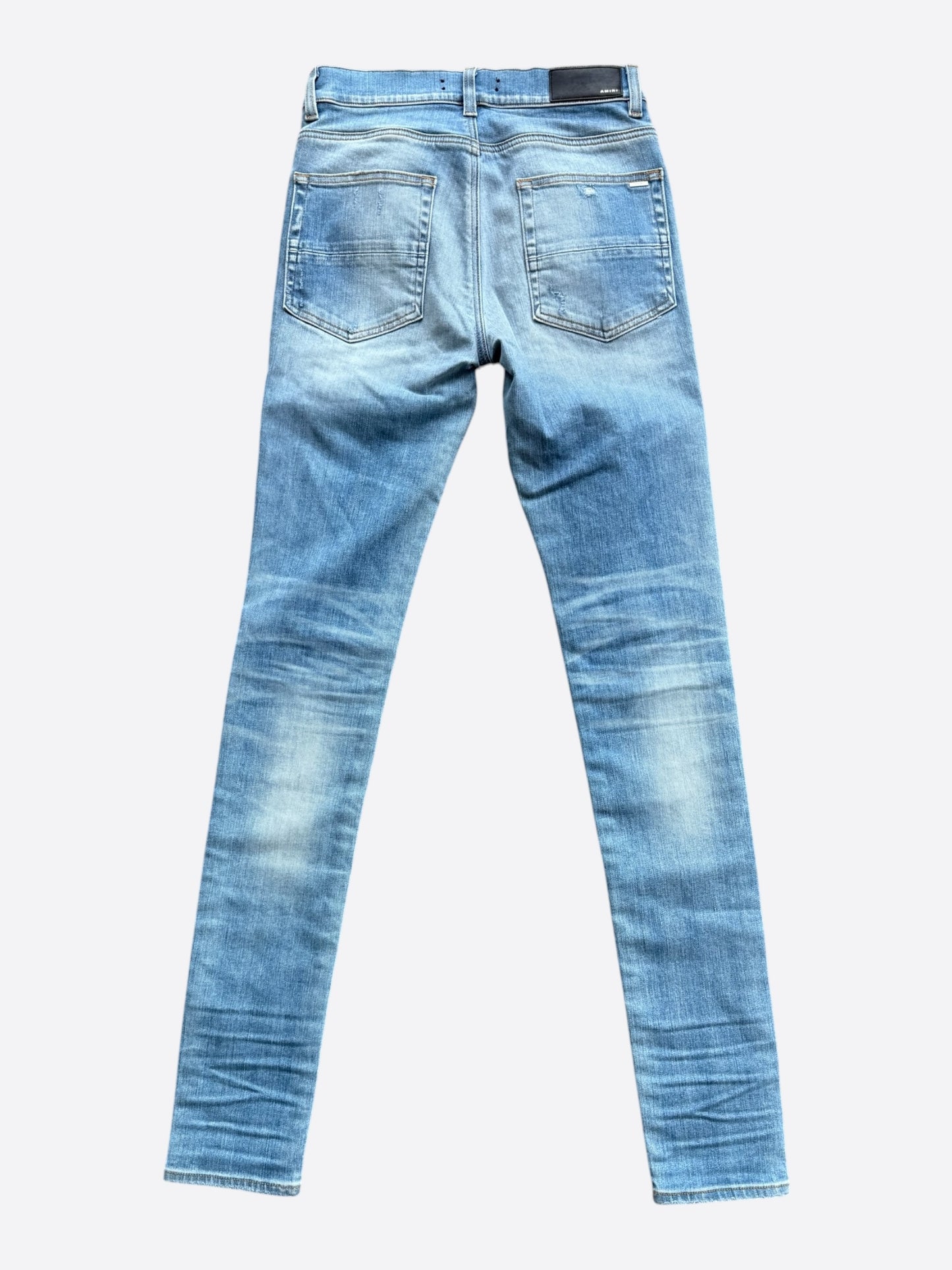 Amiri Indigo & Camouflage Patch MX1 Jeans