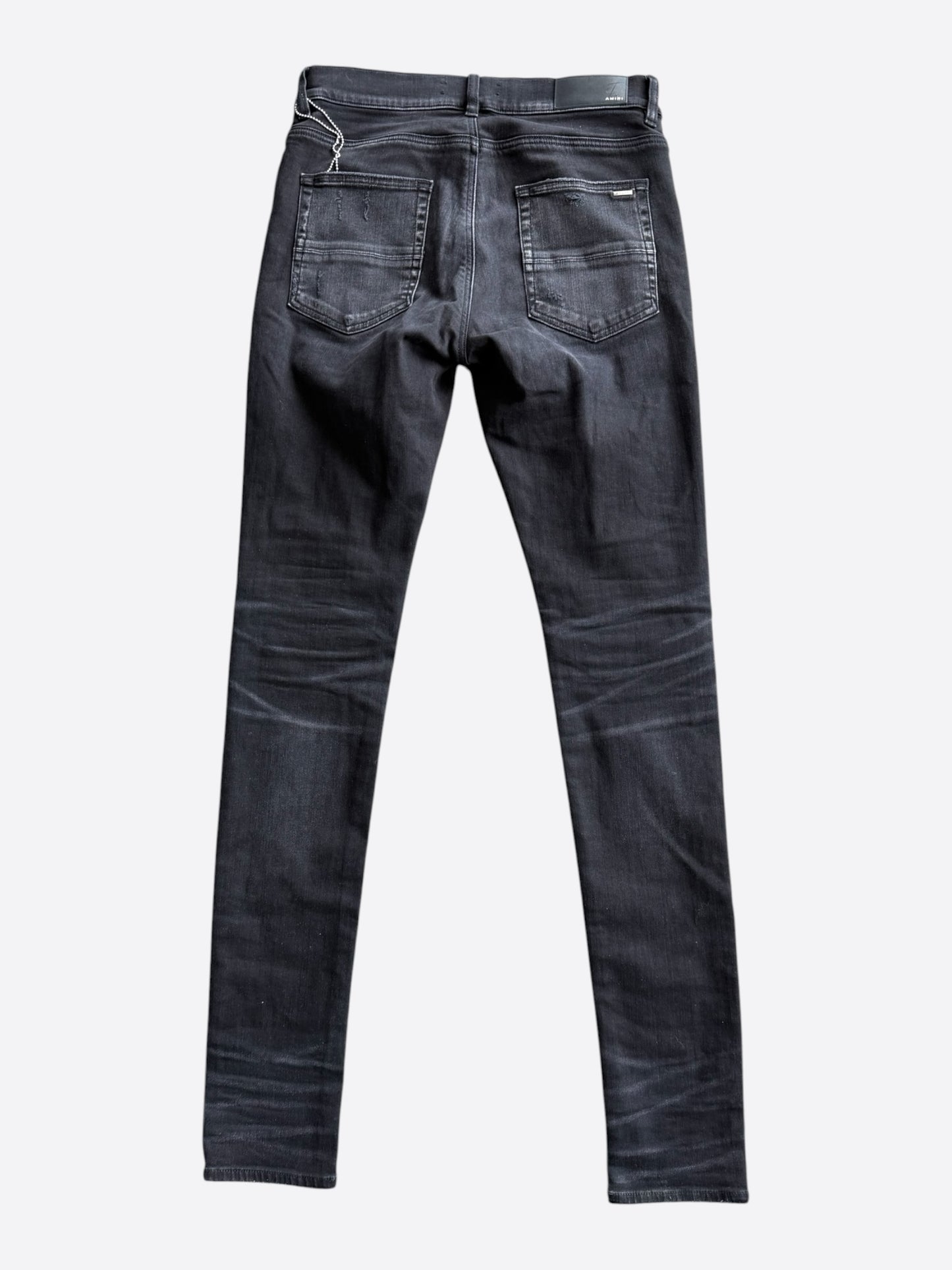 Amiri Aged Black Tweed Patch MX1 Jeans