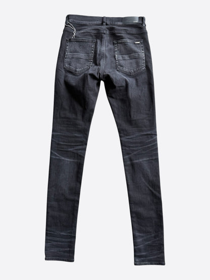 Amiri Aged Black Tweed Patch MX1 Jeans