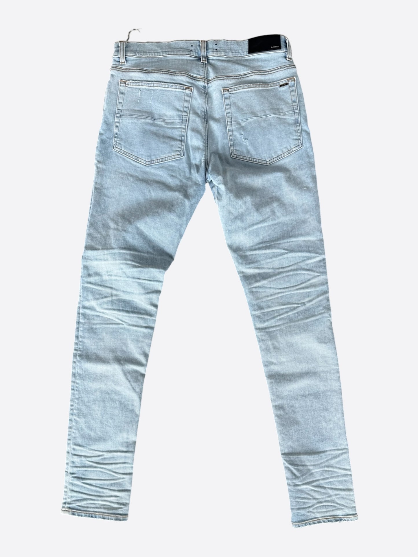 Amiri Light Indigo & Blue Bandana Patch MX1 Jeans