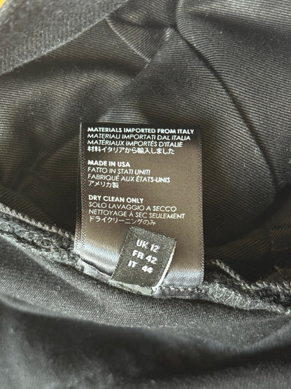 Amiri Black Leather Patch MX1 Jeans