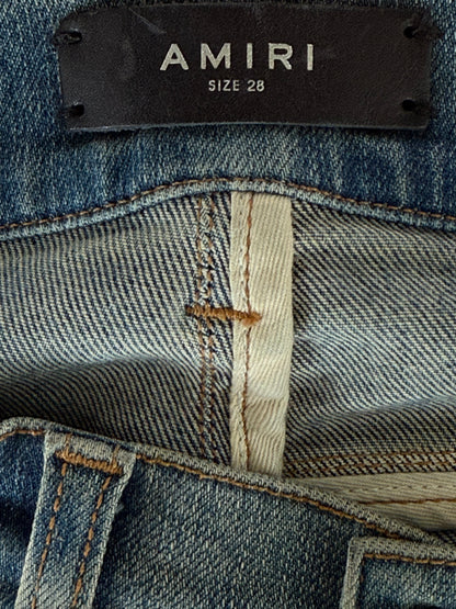 Amiri Clay Indigo & Blue Bandana Patch MX1 Jeans