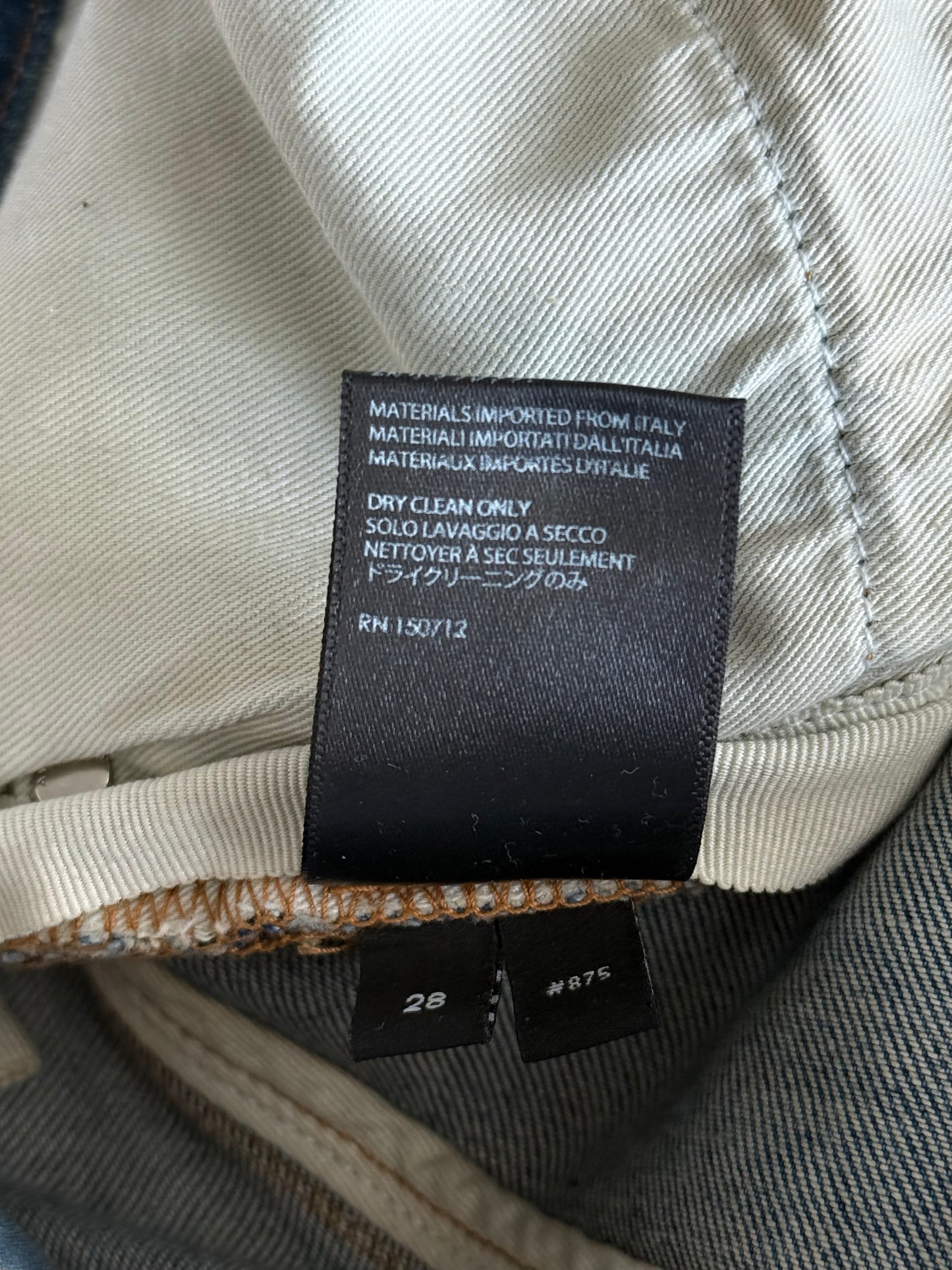 Amiri Clay Indigo & Blue Bandana Patch MX1 Jeans