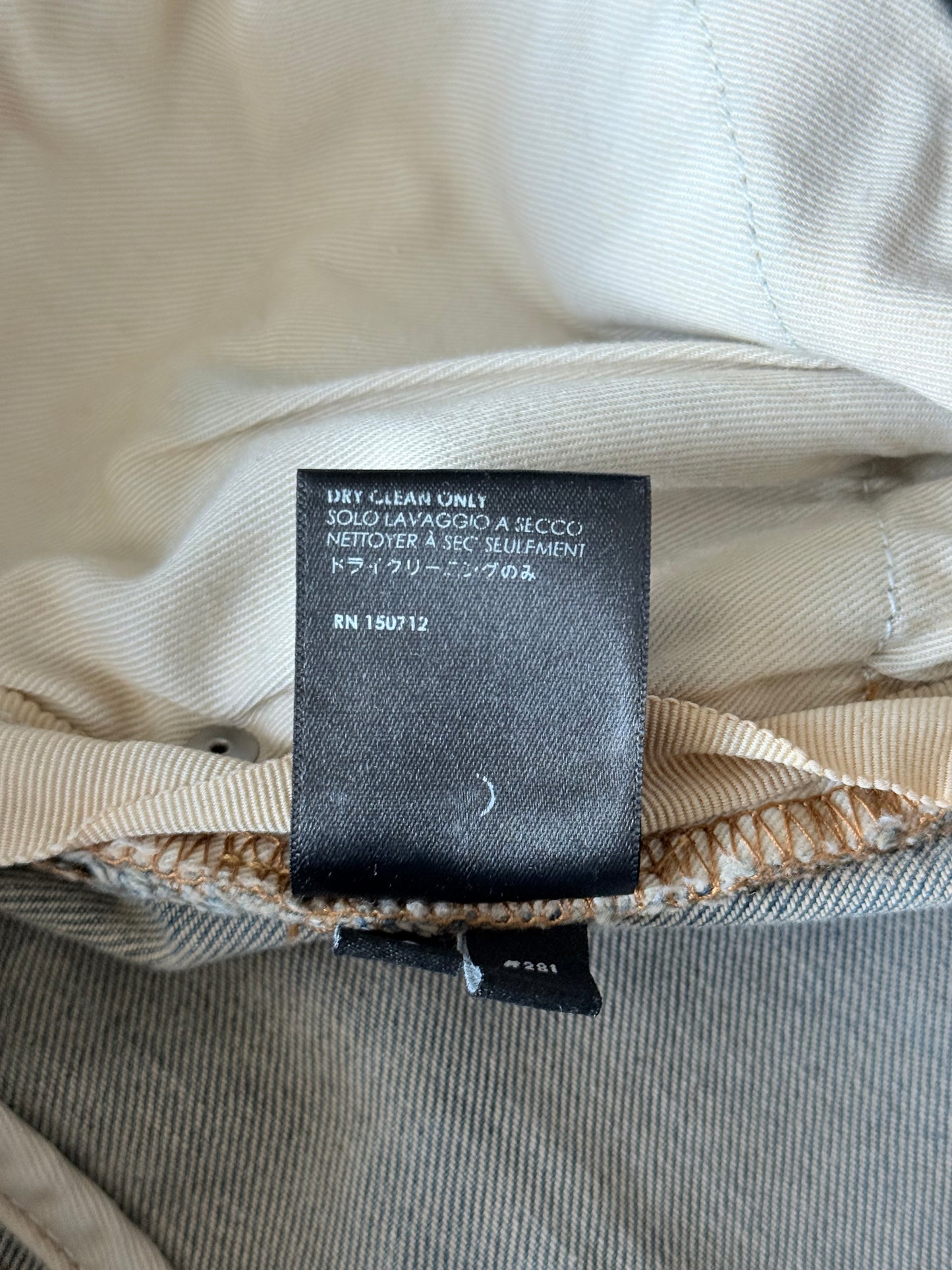 Amiri Indigo & Black Bandana Patch MX1 Jeans