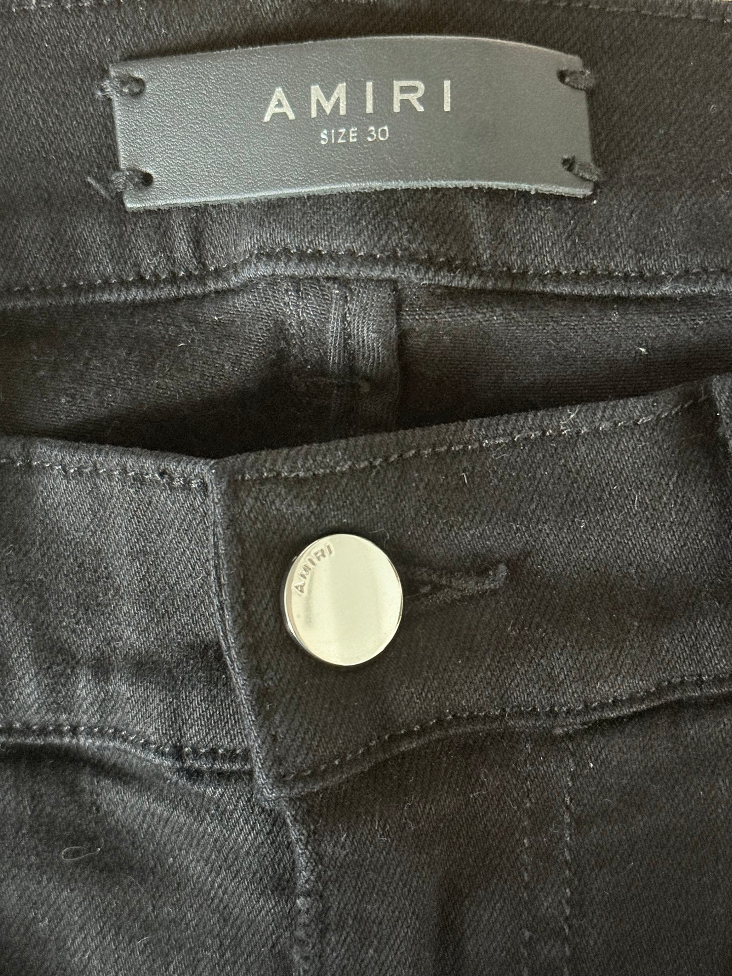 Amiri Black Patch MX1 Jeans