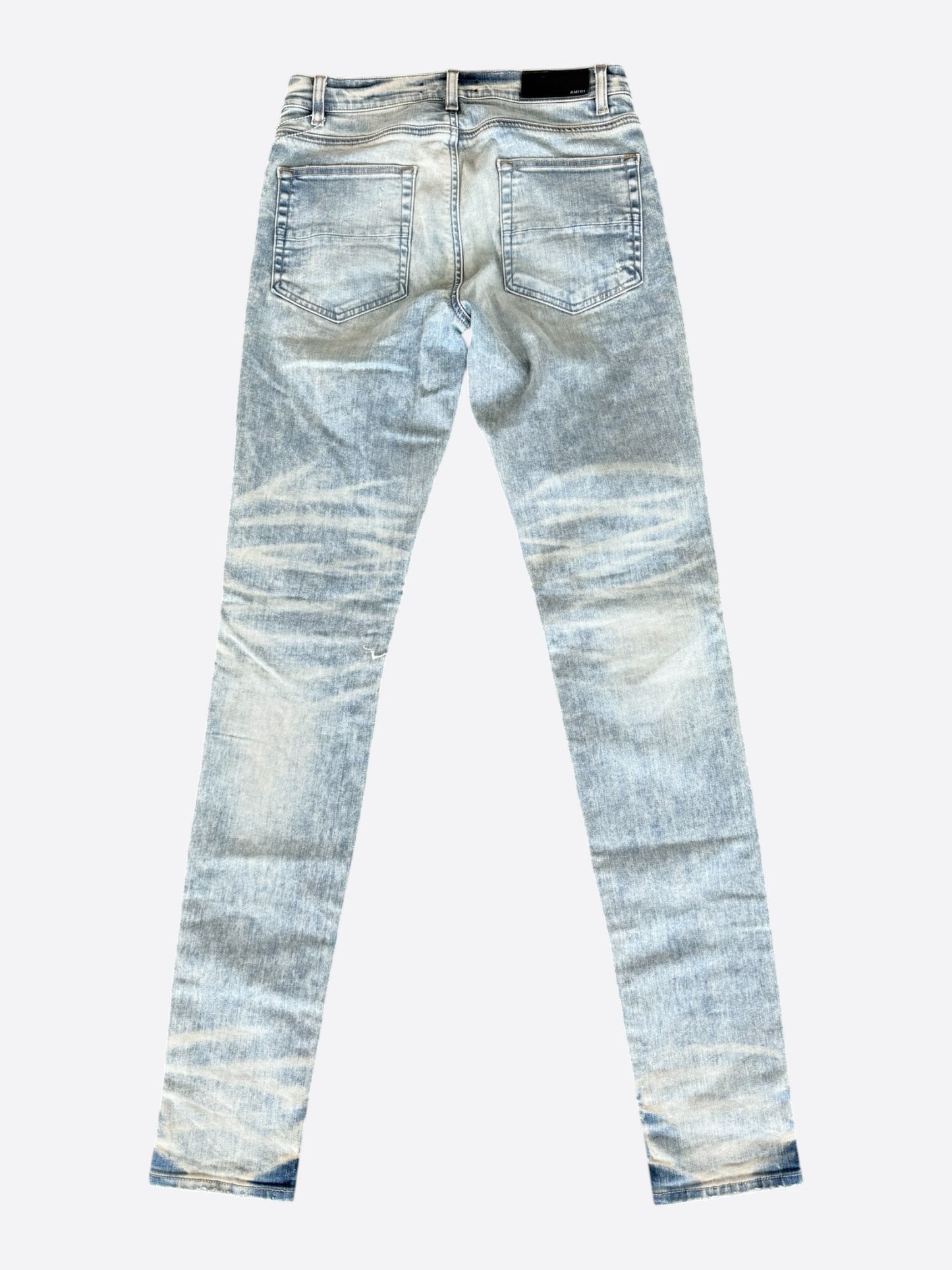 Amiri Indigo & Black Bandana Patch MX1 Jeans